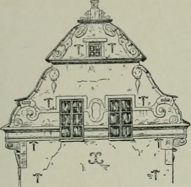 An illustration from A dictionary of architecture and building; biographical, historical and descriptive, 1901, leaf 258