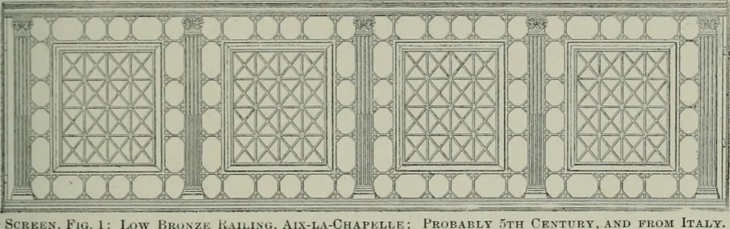 An illustration from A dictionary of architecture and building; biographical, historical and descriptive, 1901, leaf 280