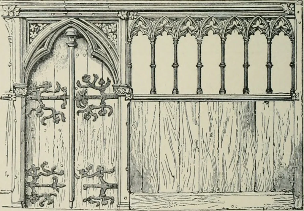 An illustration from A dictionary of architecture and building; biographical, historical and descriptive, 1901, leaf 281