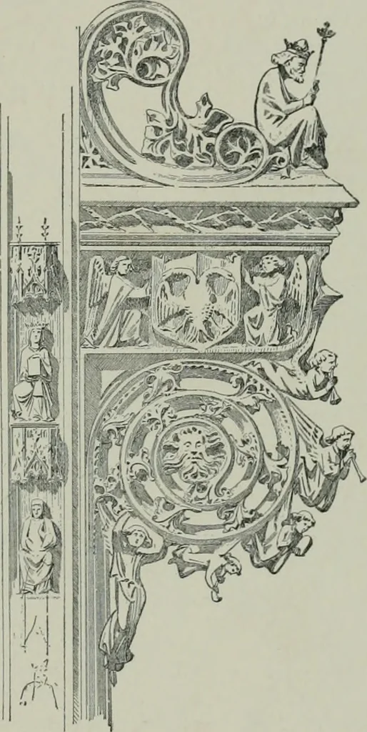 An illustration from A dictionary of architecture and building; biographical, historical and descriptive, 1901, leaf 288