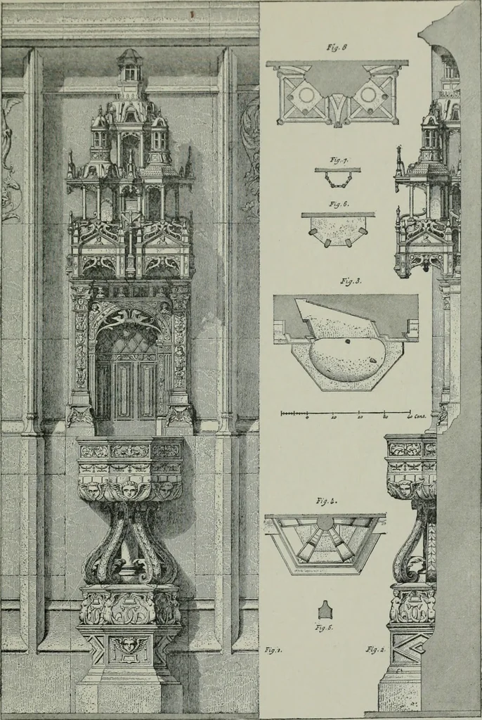 An illustration from A dictionary of architecture and building; biographical, historical and descriptive, 1901, leaf 290
