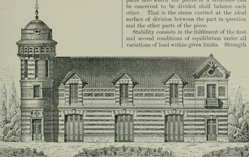 An illustration from A dictionary of architecture and building; biographical, historical and descriptive, 1901, leaf 360