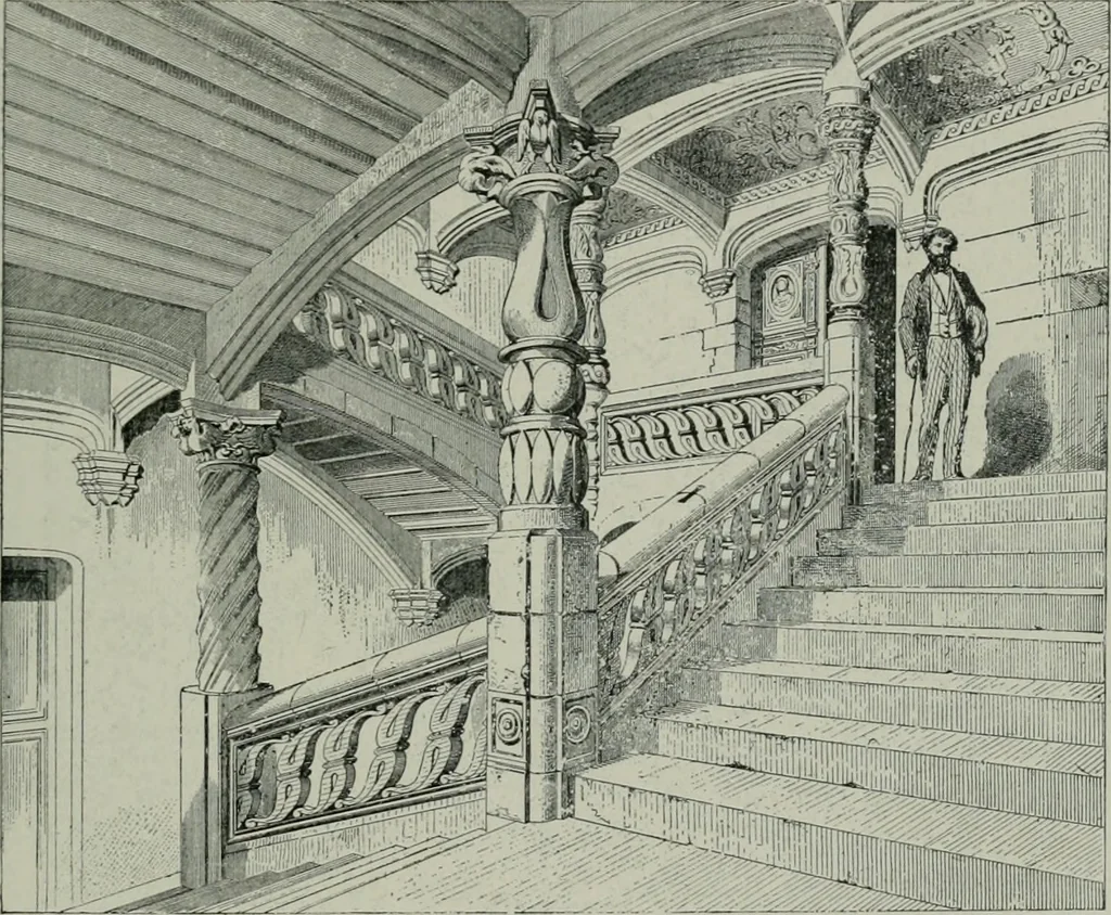 An illustration from A dictionary of architecture and building; biographical, historical and descriptive, 1901, leaf 366