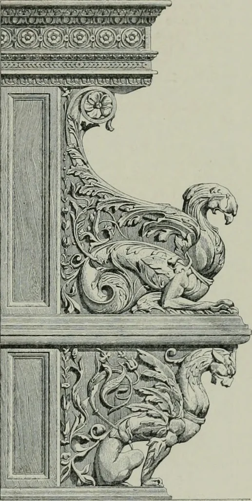 An illustration from A dictionary of architecture and building; biographical, historical and descriptive, 1901, leaf 376