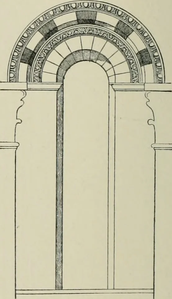 An illustration from A dictionary of architecture and building; biographical, historical and descriptive, 1901, leaf 39