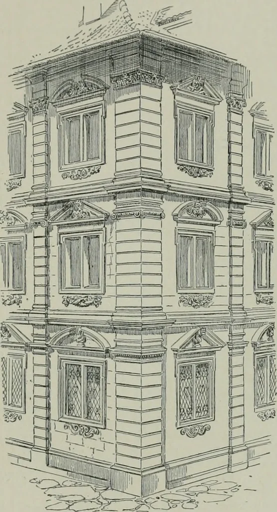An illustration from A dictionary of architecture and building; biographical, historical and descriptive, 1901, leaf 422