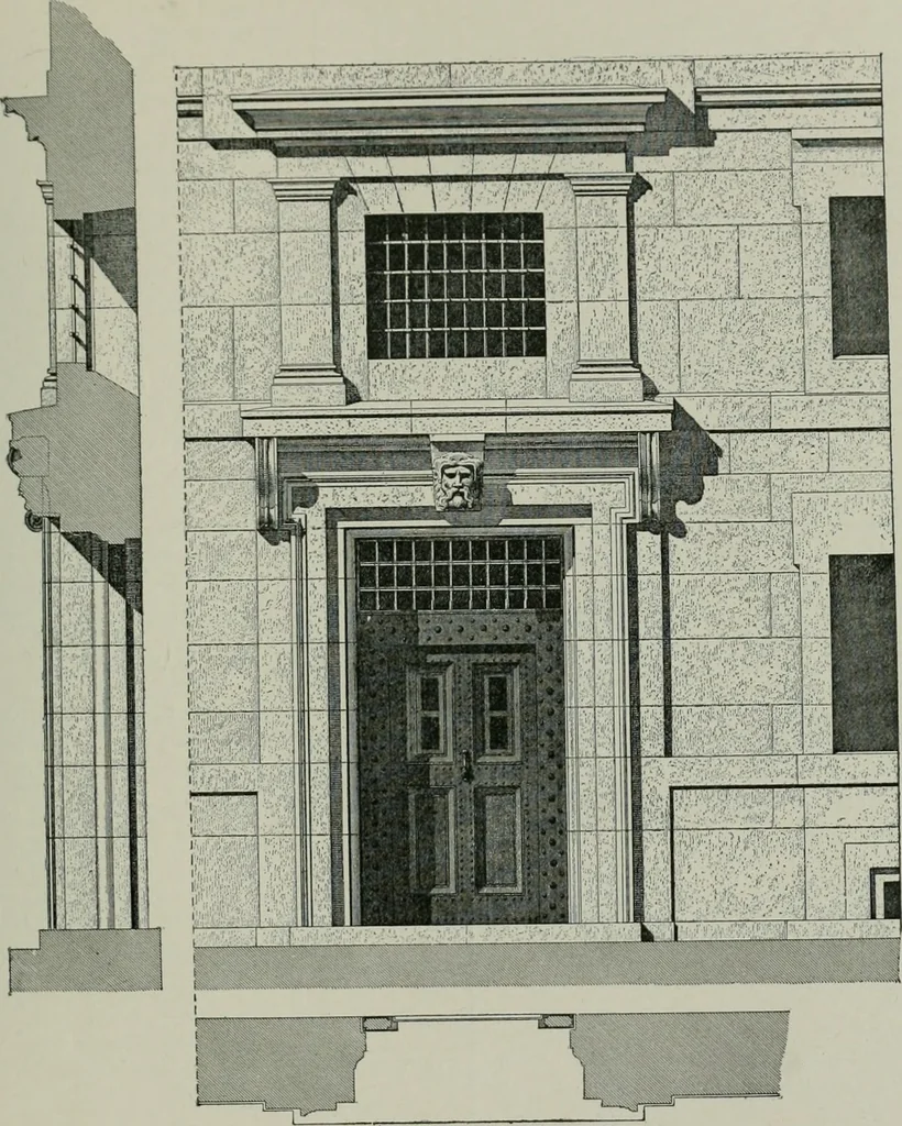 An illustration from A dictionary of architecture and building; biographical, historical and descriptive, 1901, leaf 44