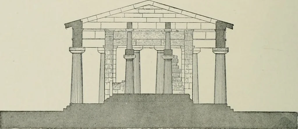 An illustration from A dictionary of architecture and building; biographical, historical and descriptive, 1901, leaf 451