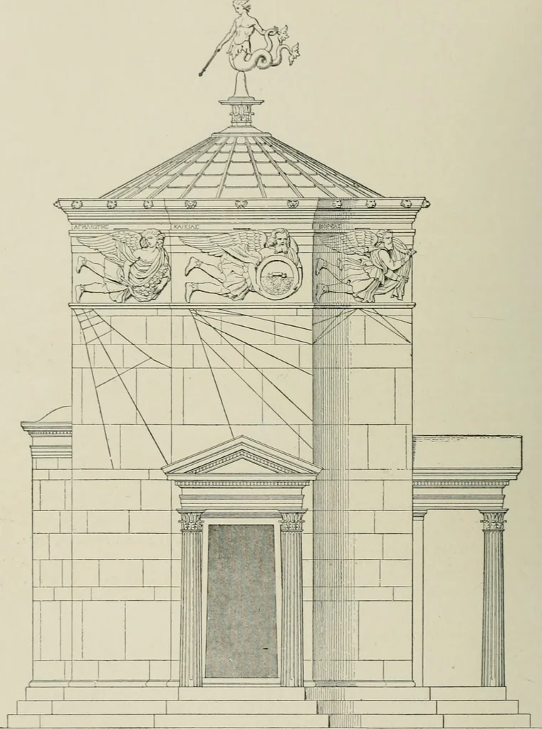 An illustration from A dictionary of architecture and building; biographical, historical and descriptive, 1901, leaf 459