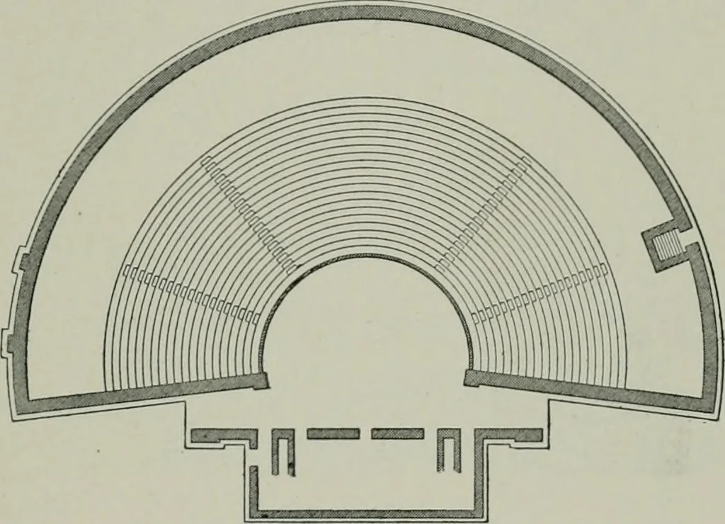 An illustration from A dictionary of architecture and building; biographical, historical and descriptive, 1901, leaf 470