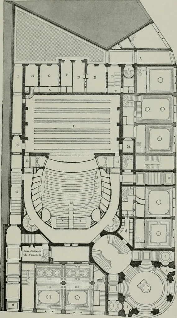 An illustration from A dictionary of architecture and building; biographical, historical and descriptive, 1901, leaf 472