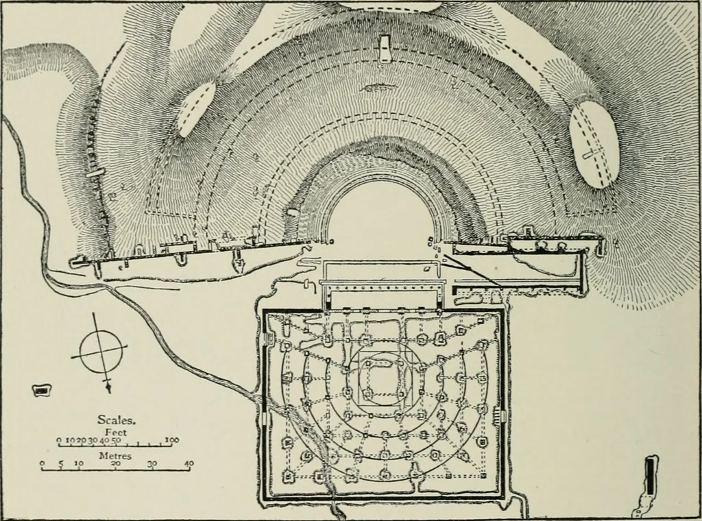 An illustration from A dictionary of architecture and building; biographical, historical and descriptive, 1901, leaf 473