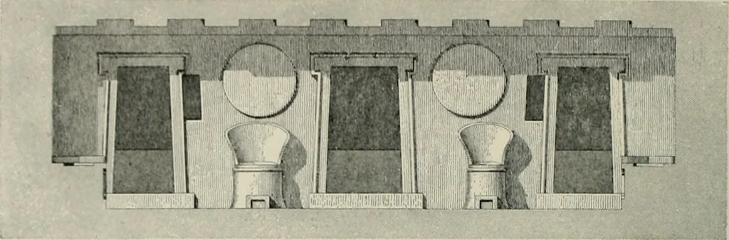 An illustration from A dictionary of architecture and building; biographical, historical and descriptive, 1901, leaf 483