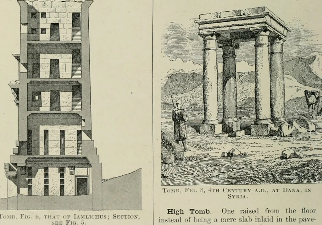 An illustration from A dictionary of architecture and building; biographical, historical and descriptive, 1901, leaf 485