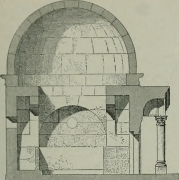 An illustration from A dictionary of architecture and building; biographical, historical and descriptive, 1901, leaf 490