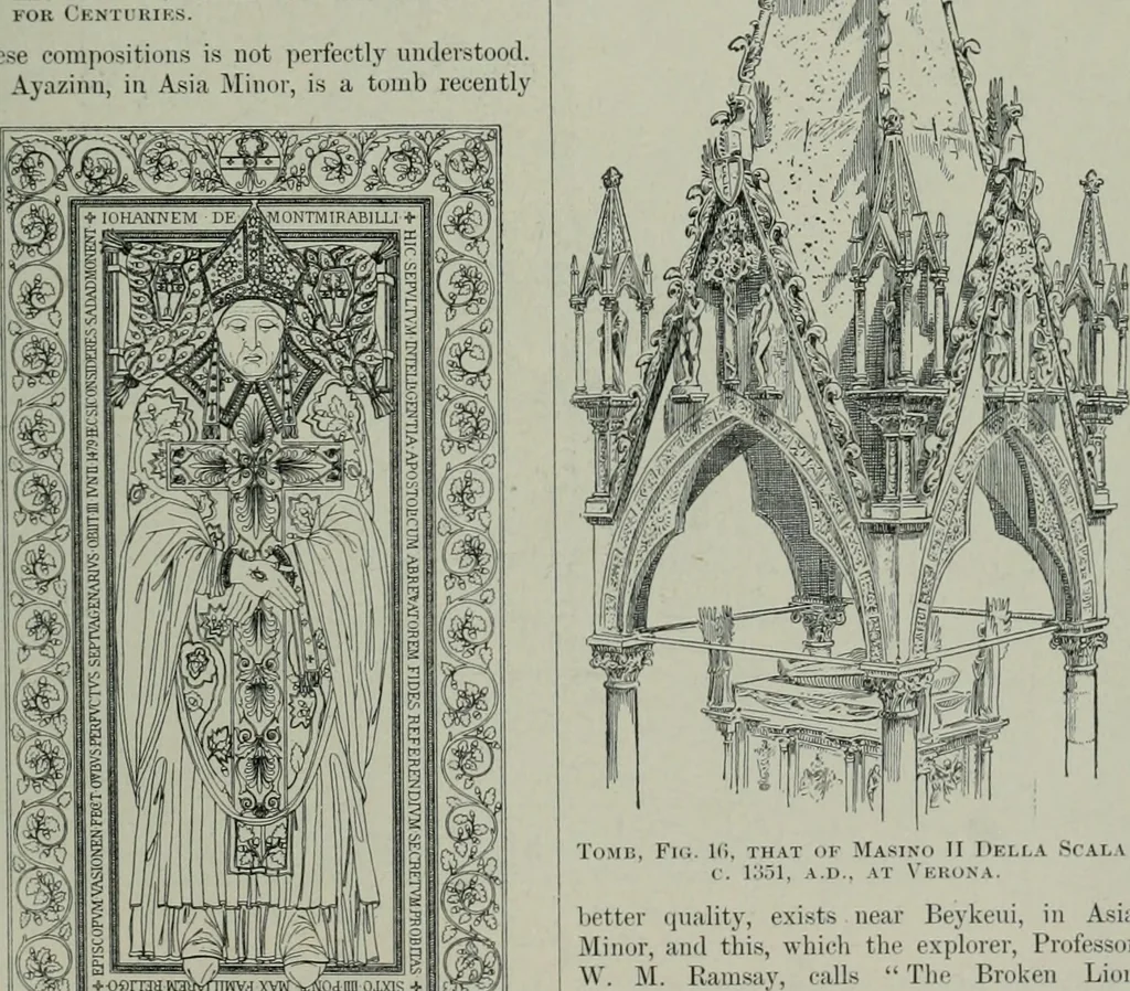 An illustration from A dictionary of architecture and building; biographical, historical and descriptive, 1901, leaf 490