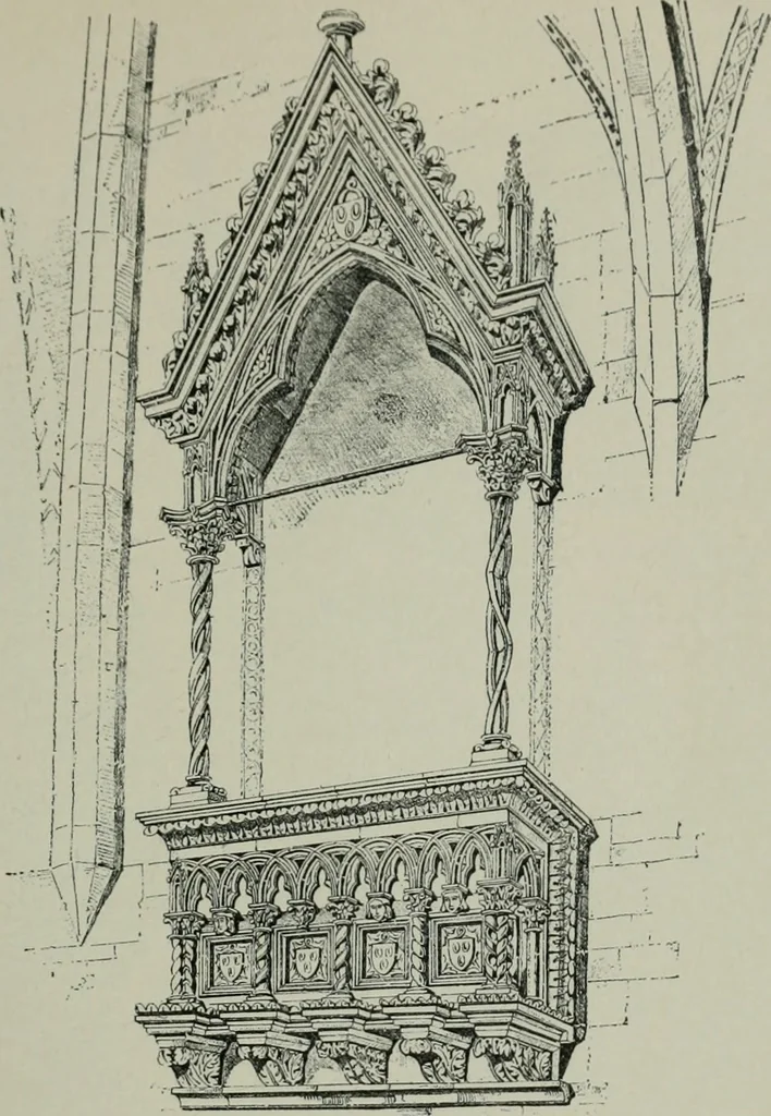 An illustration from A dictionary of architecture and building; biographical, historical and descriptive, 1901, leaf 494