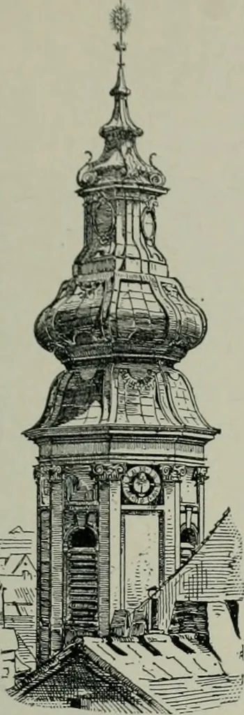 An illustration from A dictionary of architecture and building; biographical, historical and descriptive, 1901, leaf 502