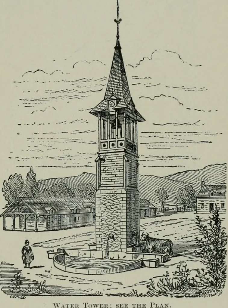 An illustration from A dictionary of architecture and building; biographical, historical and descriptive, 1901, leaf 502