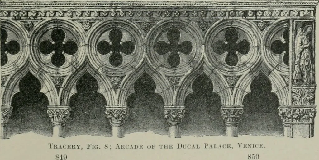 An illustration from A dictionary of architecture and building; biographical, historical and descriptive, 1901, leaf 506