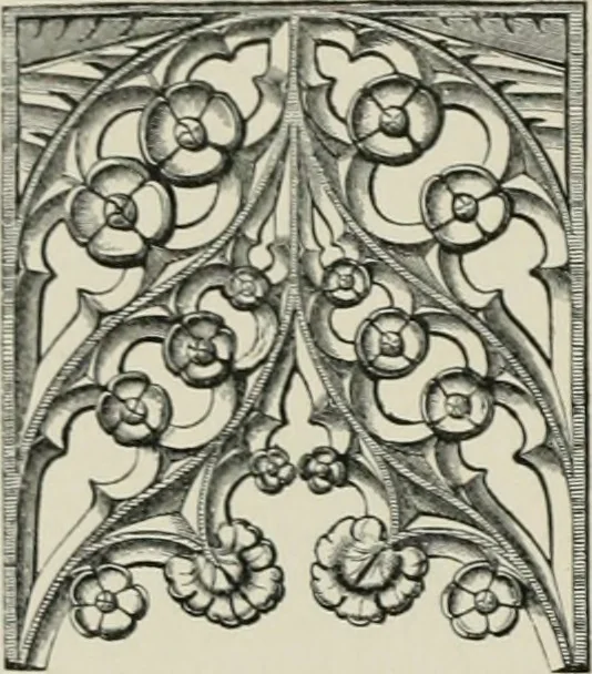 An illustration from A dictionary of architecture and building; biographical, historical and descriptive, 1901, leaf 509