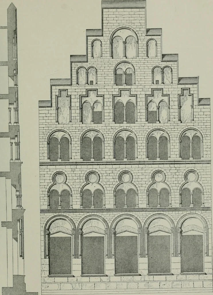An illustration from A dictionary of architecture and building; biographical, historical and descriptive, 1901, leaf 512