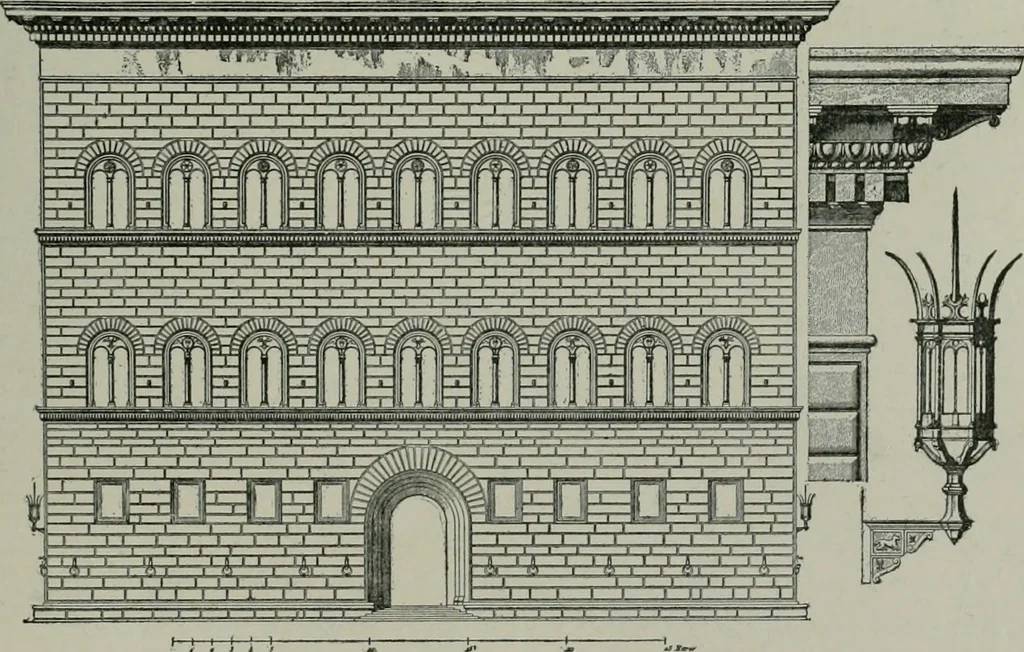 An illustration from A dictionary of architecture and building; biographical, historical and descriptive, 1901, leaf 52