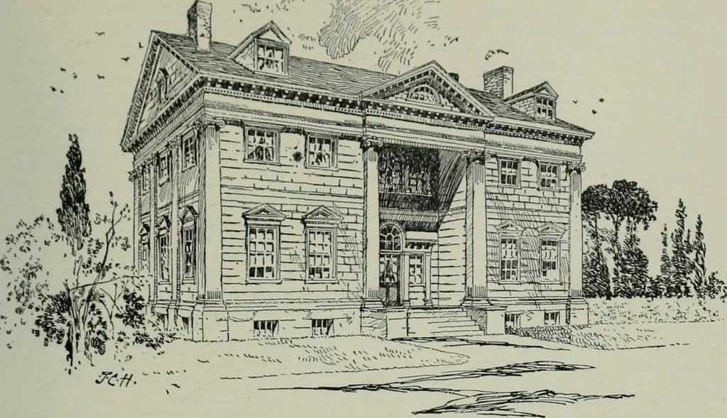 An illustration from A dictionary of architecture and building; biographical, historical and descriptive, 1901, leaf 540
