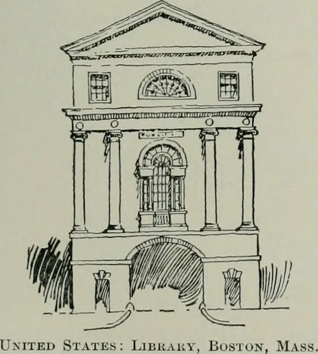 An illustration from A dictionary of architecture and building; biographical, historical and descriptive, 1901, leaf 542
