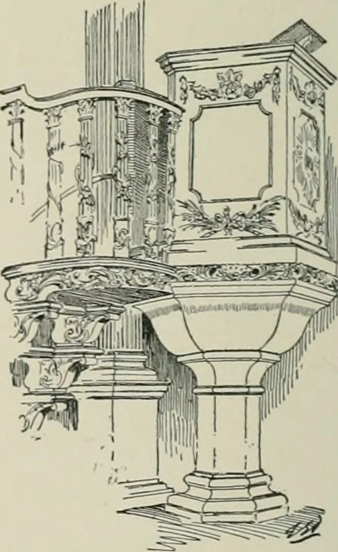 An illustration from A dictionary of architecture and building; biographical, historical and descriptive, 1901, leaf 543