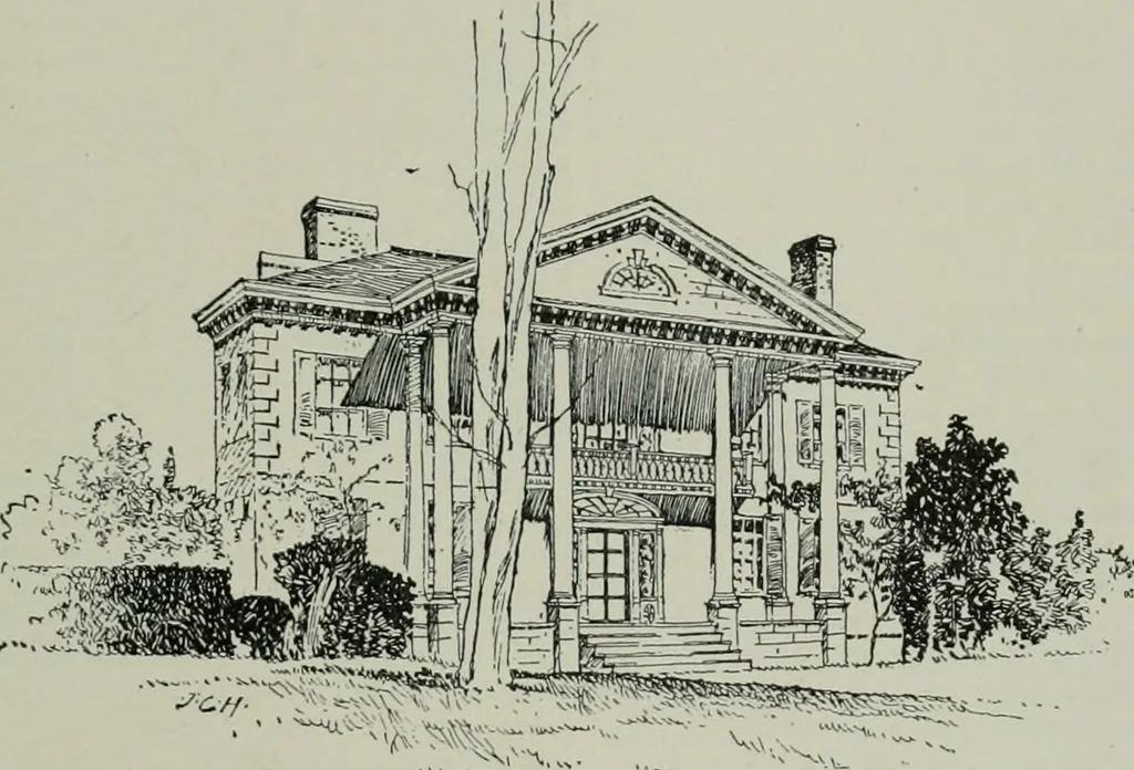 An illustration from A dictionary of architecture and building; biographical, historical and descriptive, 1901, leaf 546