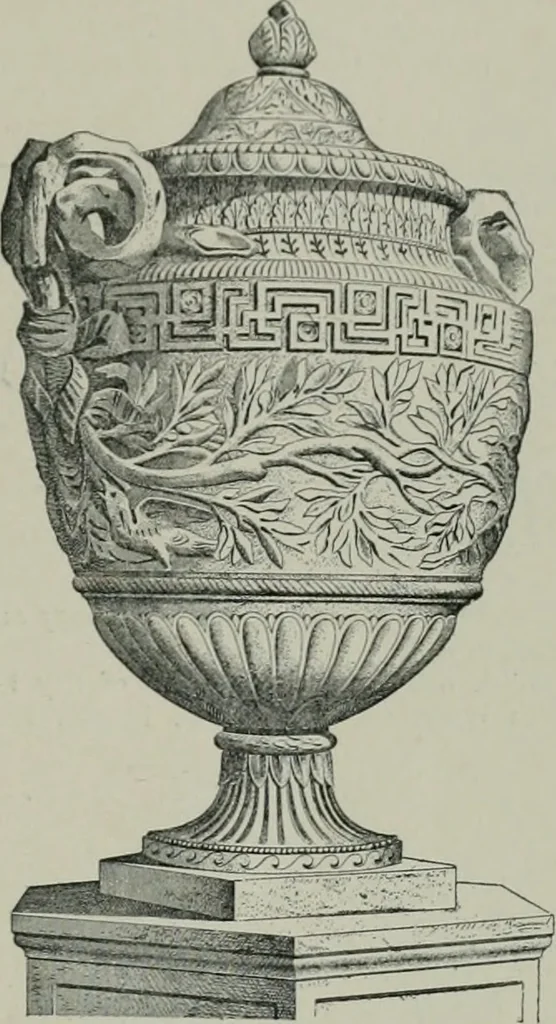 An illustration from A dictionary of architecture and building; biographical, historical and descriptive, 1901, leaf 556
