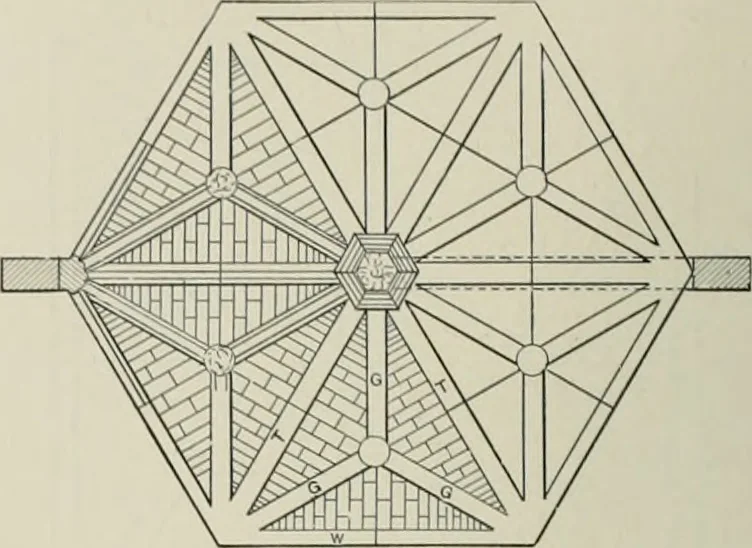 An illustration from A dictionary of architecture and building; biographical, historical and descriptive, 1901, leaf 571