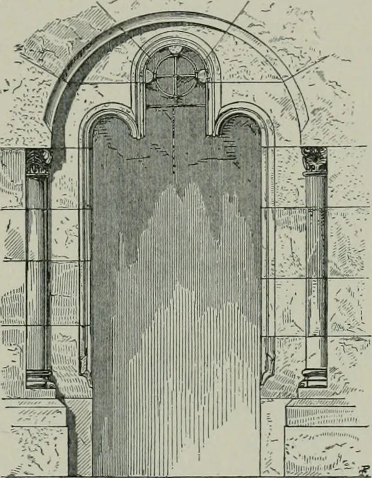 An illustration from A dictionary of architecture and building; biographical, historical and descriptive, 1901, leaf 596
