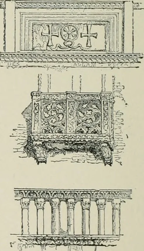 An illustration from A dictionary of architecture and building; biographical, historical and descriptive, 1901, leaf 61