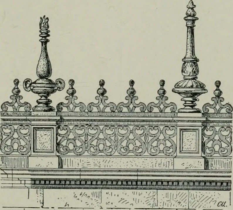 An illustration from A dictionary of architecture and building; biographical, historical and descriptive, 1901, leaf 62