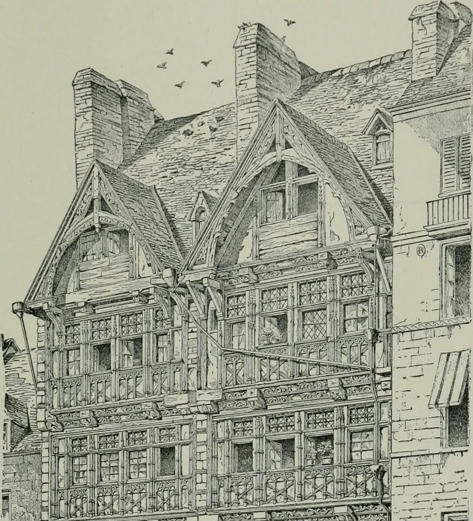An illustration from A dictionary of architecture and building; biographical, historical and descriptive, 1901, leaf 648