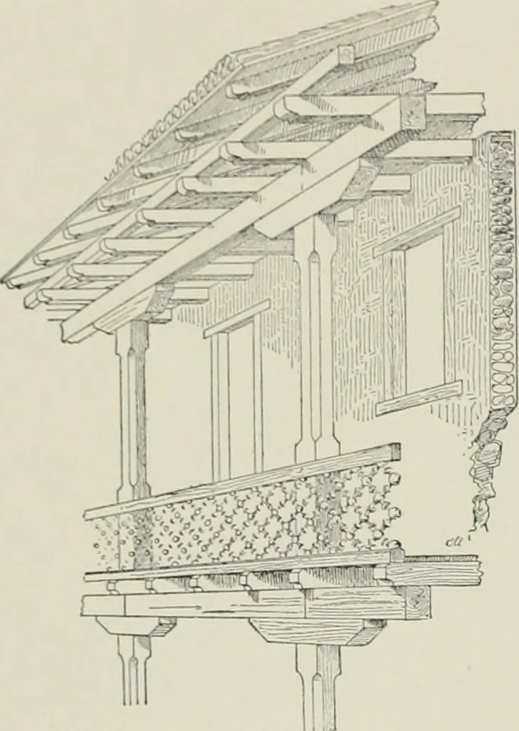 An illustration from A dictionary of architecture and building; biographical, historical and descriptive, 1901, leaf 651