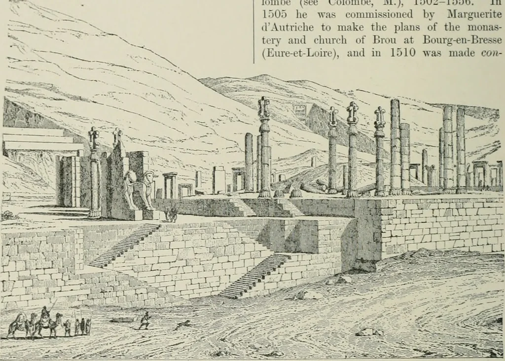 An illustration from A dictionary of architecture and building; biographical, historical and descriptive, 1901, leaf 81