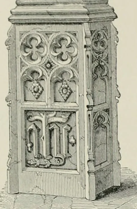 An illustration from A dictionary of architecture and building; biographical, historical and descriptive, 1901, leaf 95