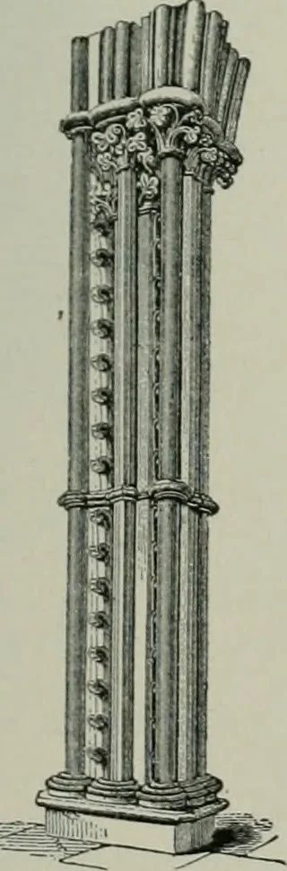 An illustration from A dictionary of architecture and building; biographical, historical and descriptive, 1901, leaf 98