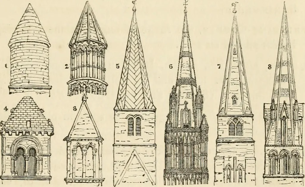 An illustration from A dictionary of the architecture and archaeology of the Middle Ages : including words used by ancient and modern authors in treating of architectural and other antiquities ... : also, biographical notices of ancient architects, 1838, leaf 461