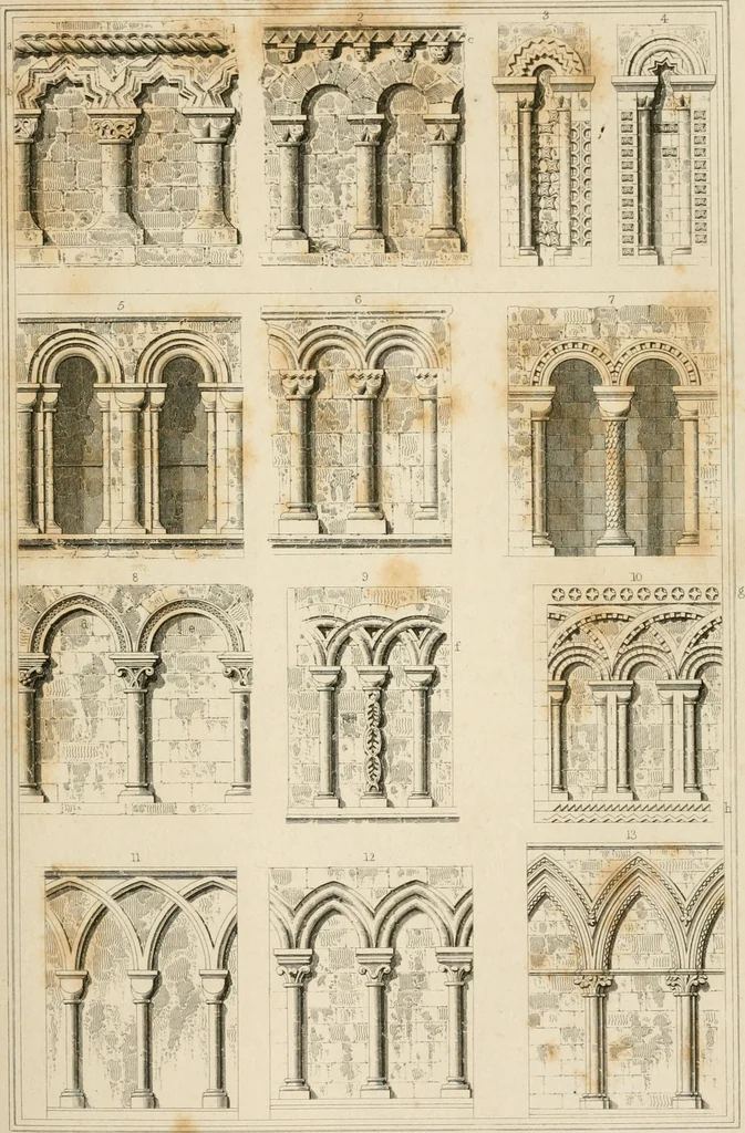 An illustration from A dictionary of the architecture and archaeology of the Middle Ages : including words used by ancient and modern authors in treating of architectural and other antiquities ... : also, biographical notices of ancient architects, 1838, leaf 527
