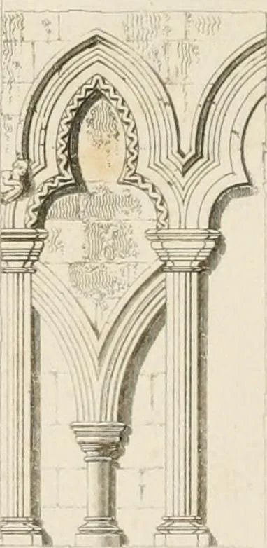 An illustration from A dictionary of the architecture and archaeology of the Middle Ages : including words used by ancient and modern authors in treating of architectural and other antiquities ... : also, biographical notices of ancient architects, 1838, leaf 529