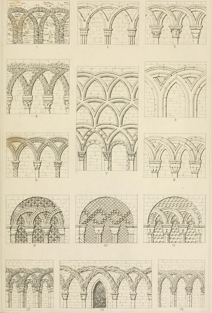 An illustration from A dictionary of the architecture and archaeology of the Middle Ages : including words used by ancient and modern authors in treating of architectural and other antiquities ... : also, biographical notices of ancient architects, 1838, leaf 531