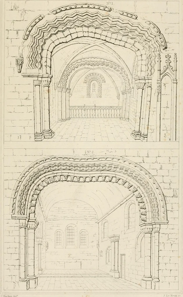 An illustration from A dictionary of the architecture and archaeology of the Middle Ages : including words used by ancient and modern authors in treating of architectural and other antiquities ... : also, biographical notices of ancient architects, 1838, leaf 539