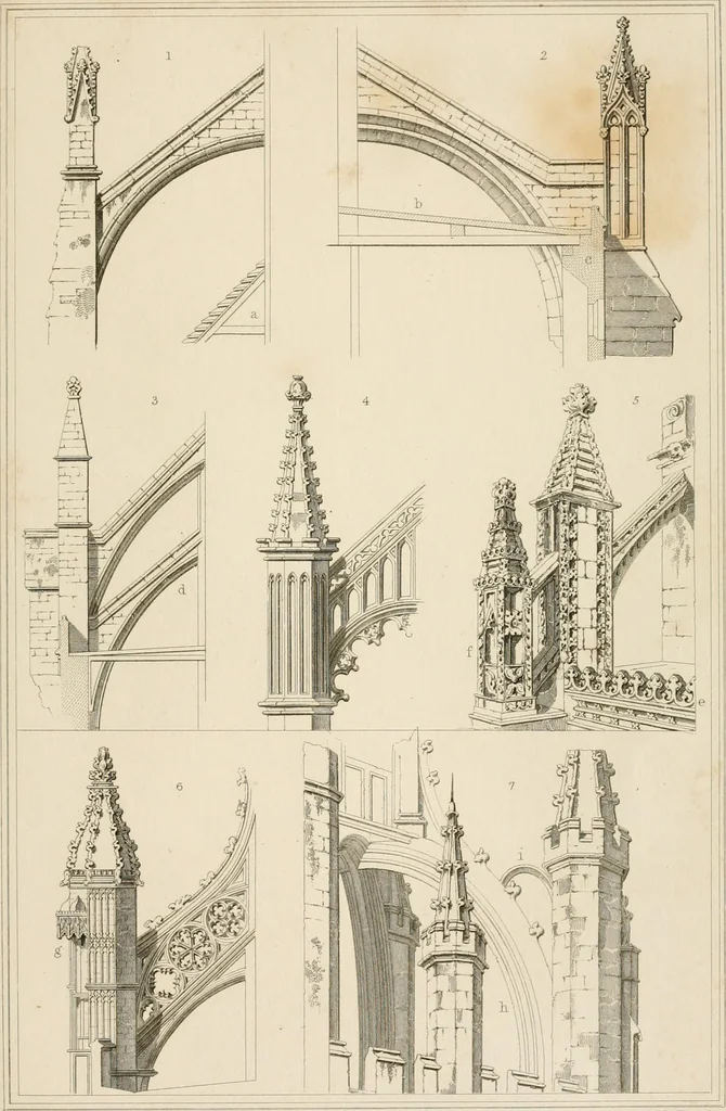 An illustration from A dictionary of the architecture and archaeology of the Middle Ages : including words used by ancient and modern authors in treating of architectural and other antiquities ... : also, biographical notices of ancient architects, 1838, leaf 553
