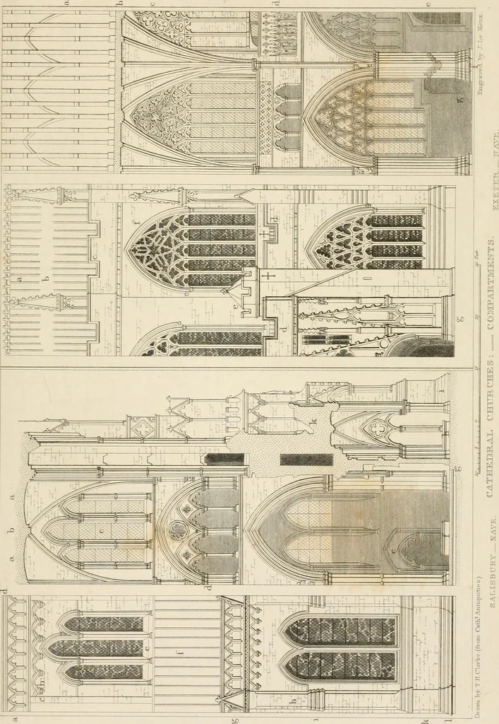 An illustration from A dictionary of the architecture and archaeology of the Middle Ages : including words used by ancient and modern authors in treating of architectural and other antiquities ... : also, biographical notices of ancient architects, 1838, leaf 563