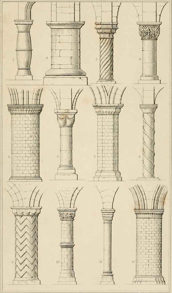 An illustration from A dictionary of the architecture and archaeology of the Middle Ages : including words used by ancient and modern authors in treating of architectural and other antiquities ... : also, biographical notices of ancient architects, 1838, leaf 569
