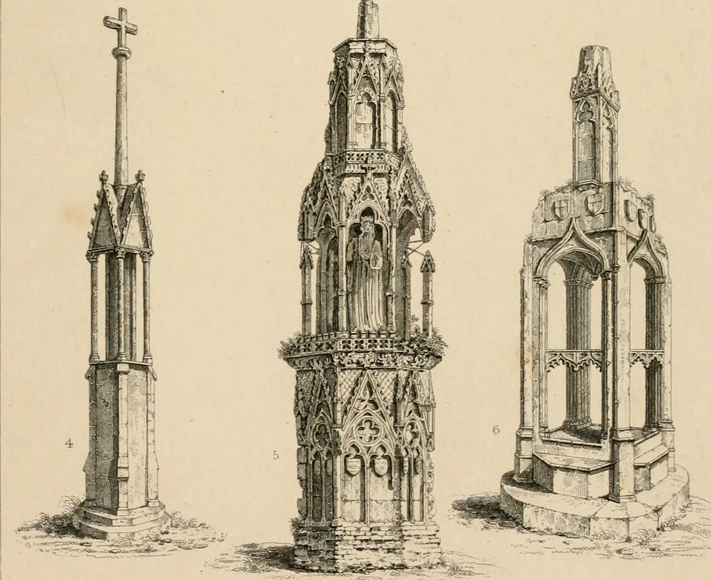 An illustration from A dictionary of the architecture and archaeology of the Middle Ages : including words used by ancient and modern authors in treating of architectural and other antiquities ... : also, biographical notices of ancient architects, 1838, leaf 575